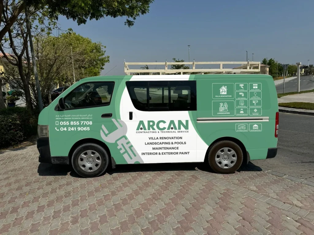 vehicle branding van pasting
