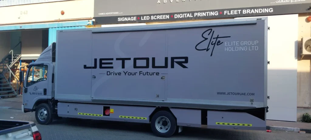 vehicle branding pickup pasting