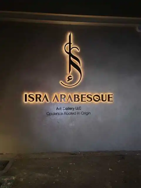 corporate sign night view